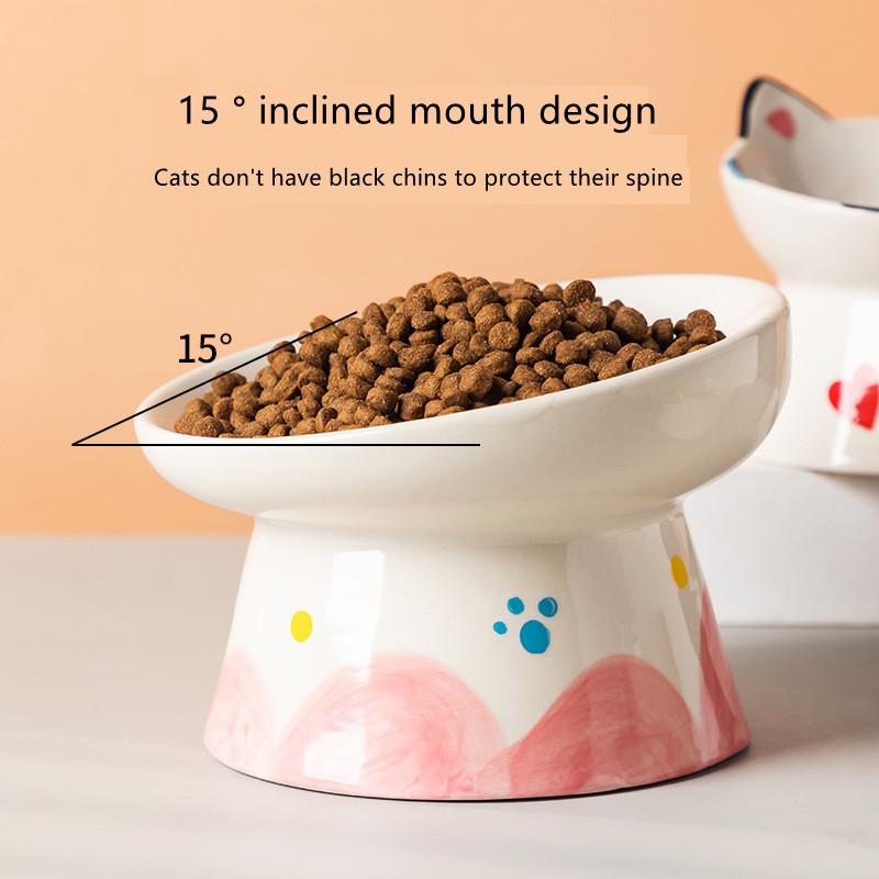 Cat Bowl Ceramic High Foot Obl – Food Storage Safety recenzja i cena