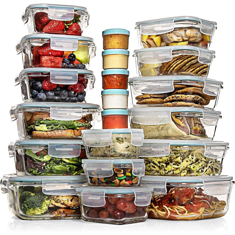 Pc Set Glass Food Storage Cont – Food Storage Containers Glass recenzja i cena