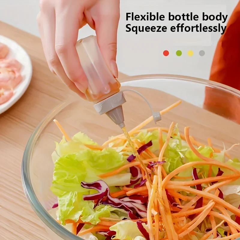 4Pcs/Set Mini Squeeze Bottles  – Salad Dressing Bottle recenzja i cena