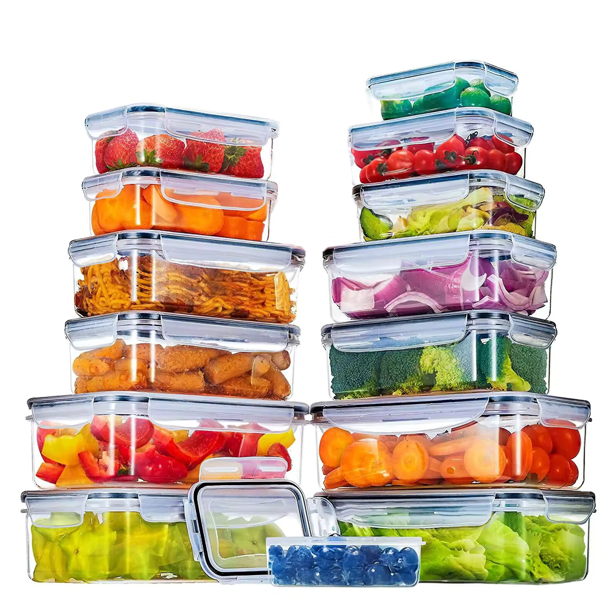 34PCS-Assorted Size Airtight F – Food Storage Stackable Containers recenzja i cena