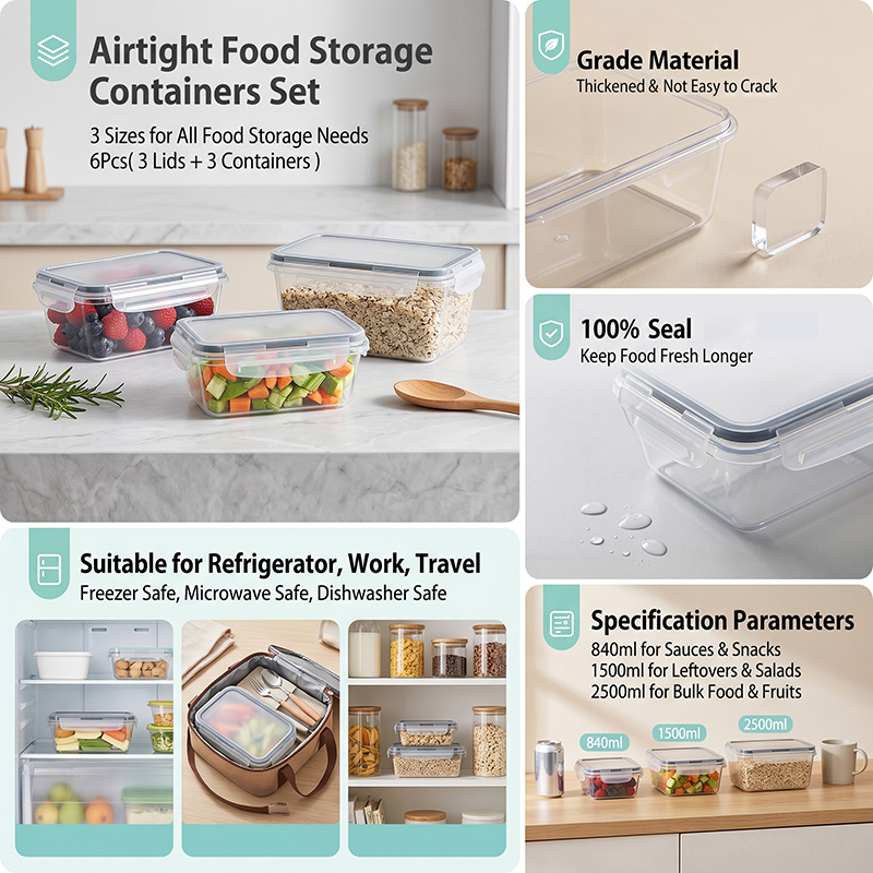 34PCS-Assorted Size Airtight F – Food Storage Stackable Containers recenzja i cena