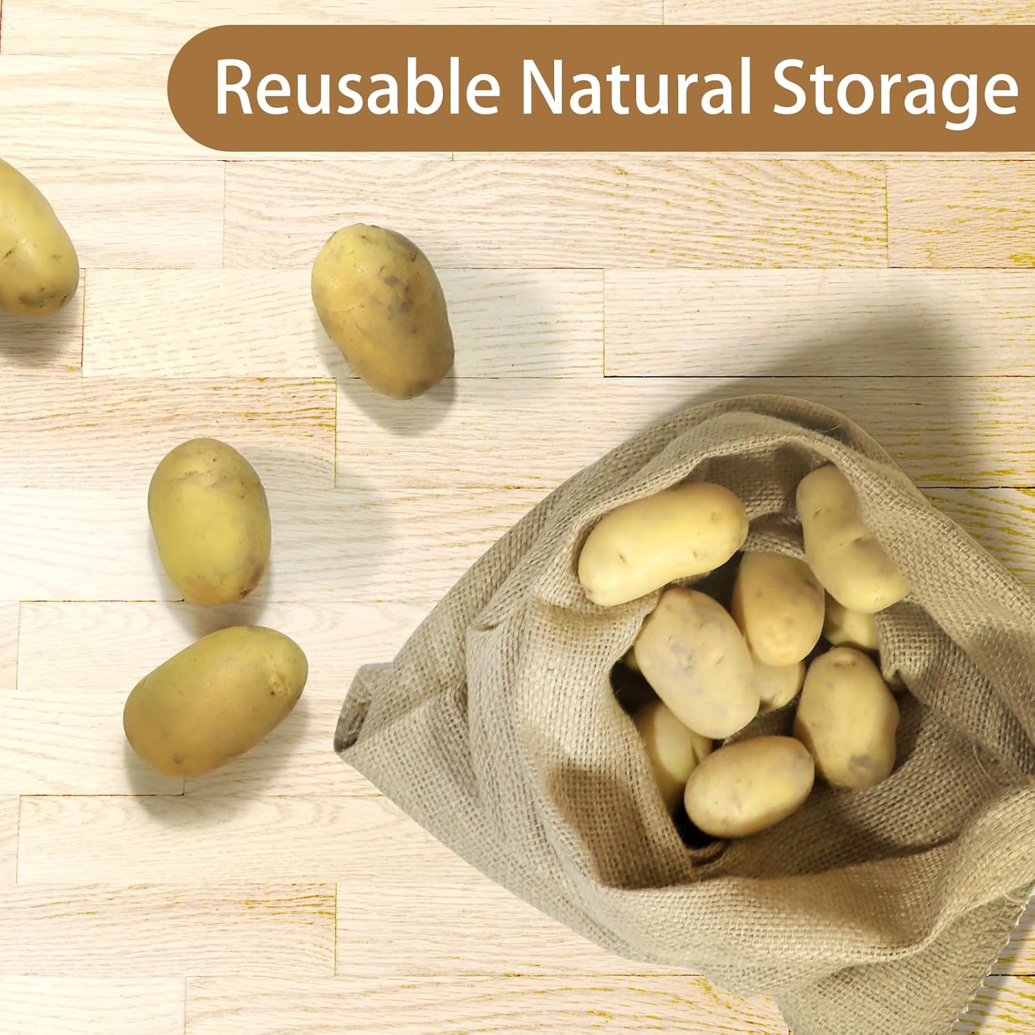 1 Pack Potato Sacks Burlap Bag – Food Storage In Roots recenzja i cena