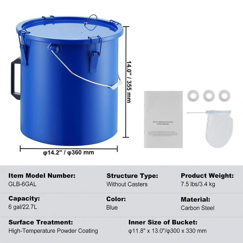Carbon Steel Oil Storage Pail  – Lock And Lock Food Storage recenzja i cena