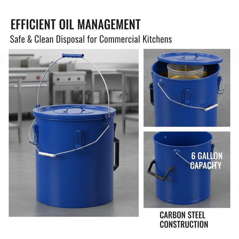 Carbon Steel Oil Storage Pail  – Lock And Lock Food Storage recenzja i cena