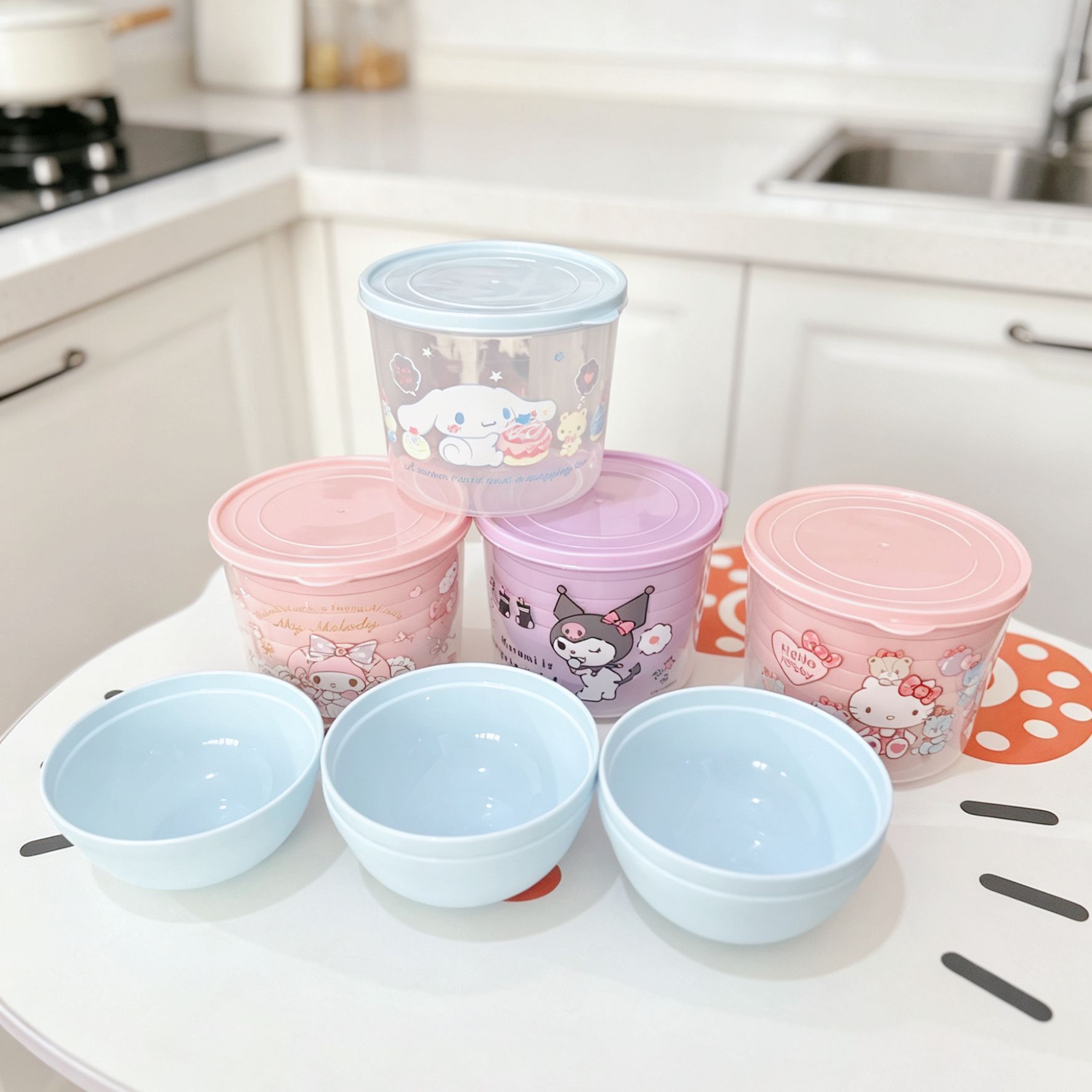 Anime Sanrio Round Hello Kitty – Food Storage Dividers recenzja i cena