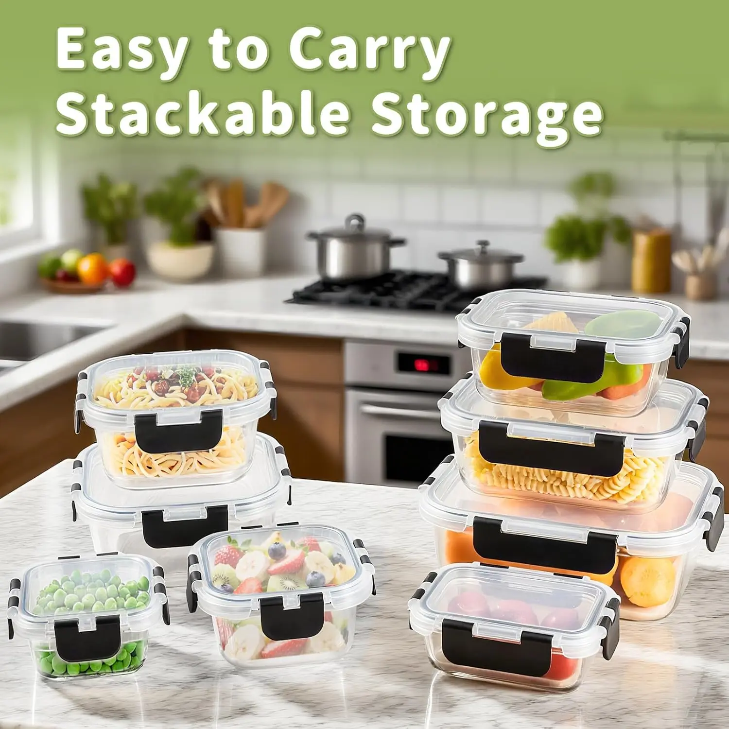 8 Pack Borosilicate Glass Food – Lock And Lock Food Storage recenzja i cena