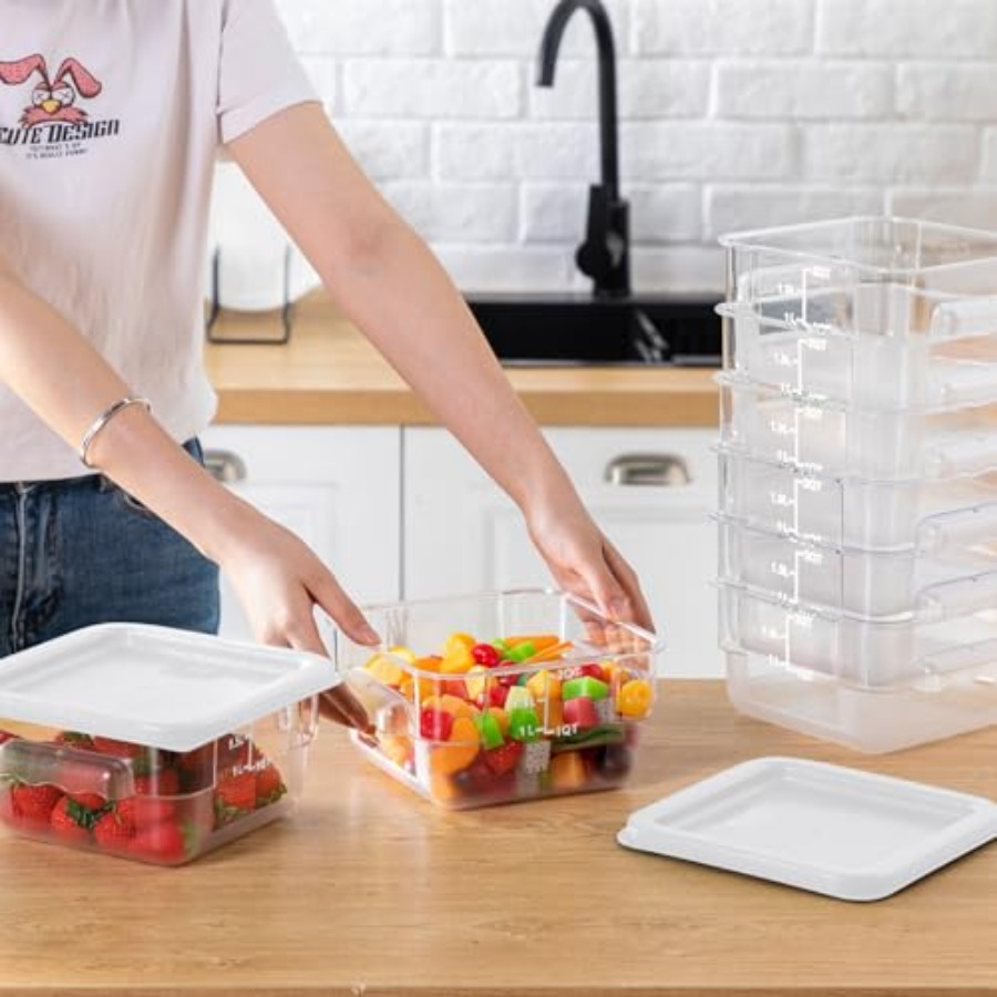 8 Pcs 2 Quart Food Storage Con – Food Storage Quart Containers recenzja i cena