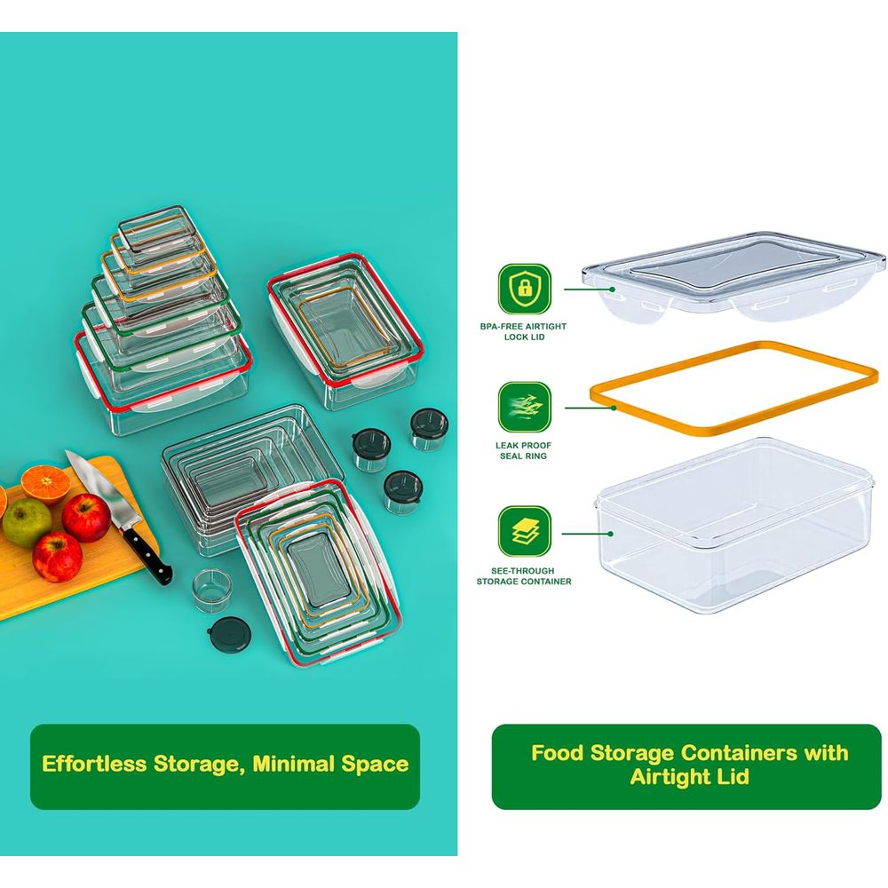 70 Pcs Large Food Storage Cont – Set Food Storage recenzja i cena