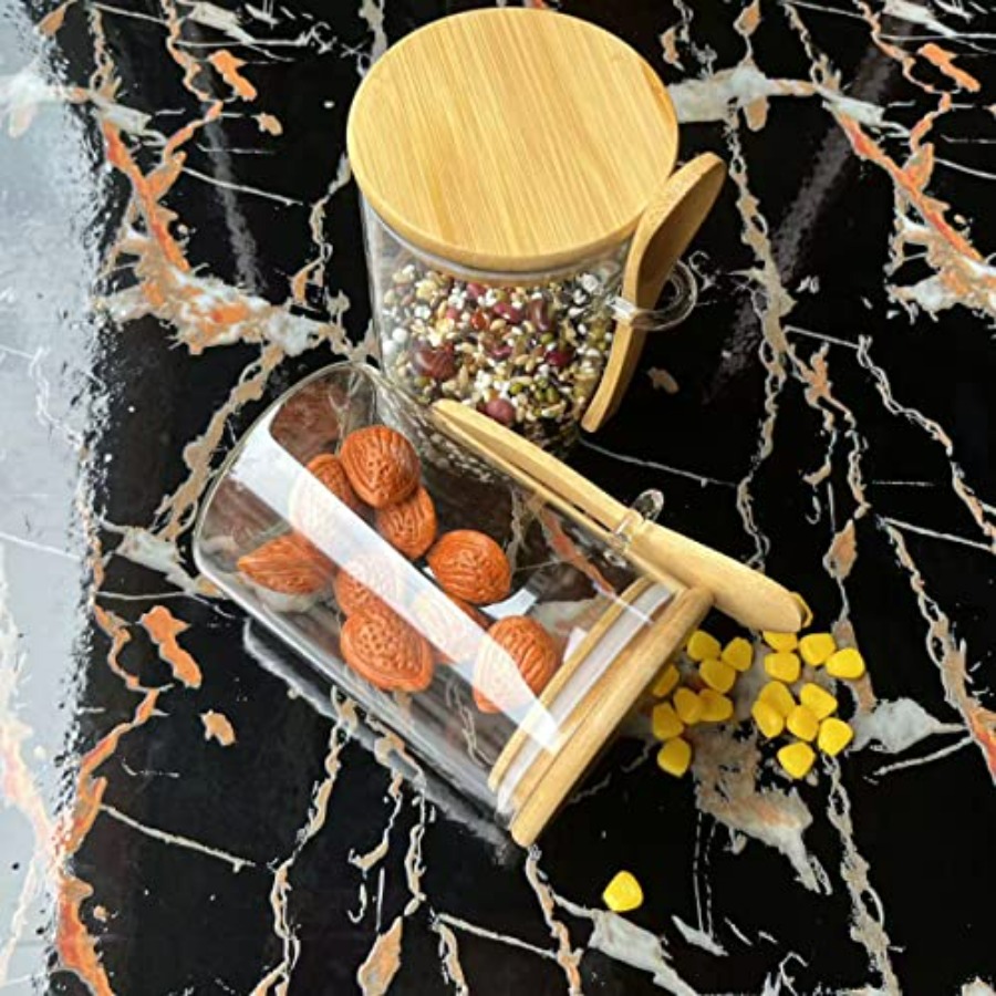 Glass Jar Containers with Bamb – Food Storage With Scoop recenzja i cena