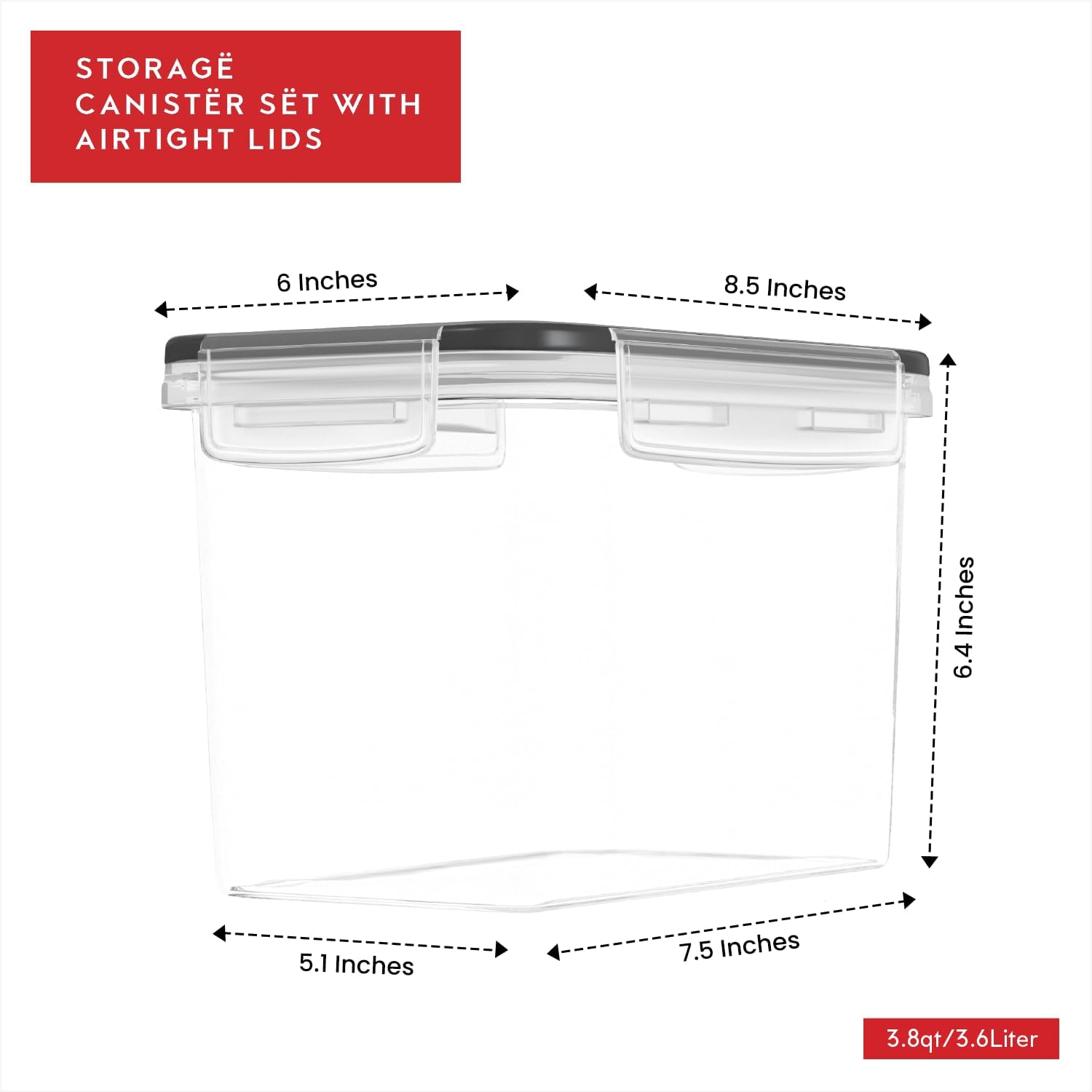 Flour Sugar Storage Containers – Set Food Storage recenzja i cena